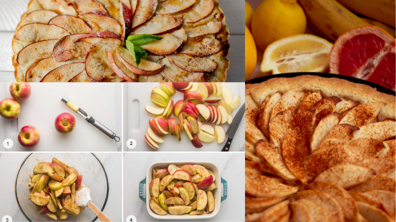 Baked Apple Cinnamon Slices