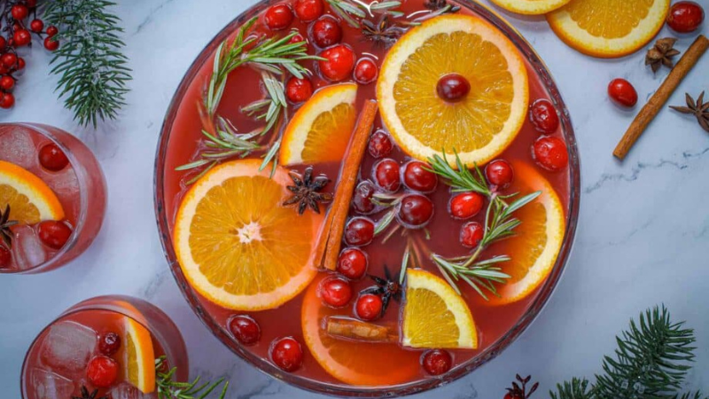 Holiday Punch Mocktail